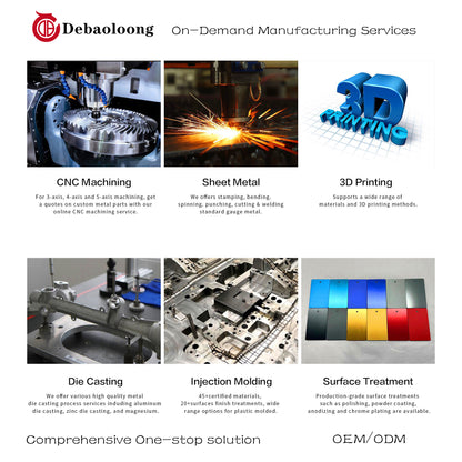 Debaoloong Custom Precision CNC Machining Parts in Aluminum and Stainless Steel - OEM Metal CNC Milling Turning Services